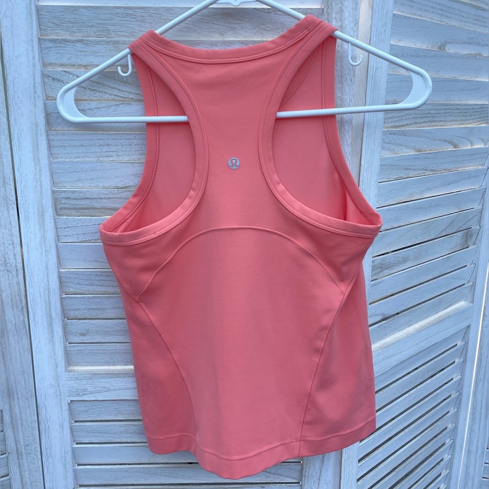 Lululemon Align Waist Length Racerback Tank Top - Sunny Coral - Picture 3 of 5